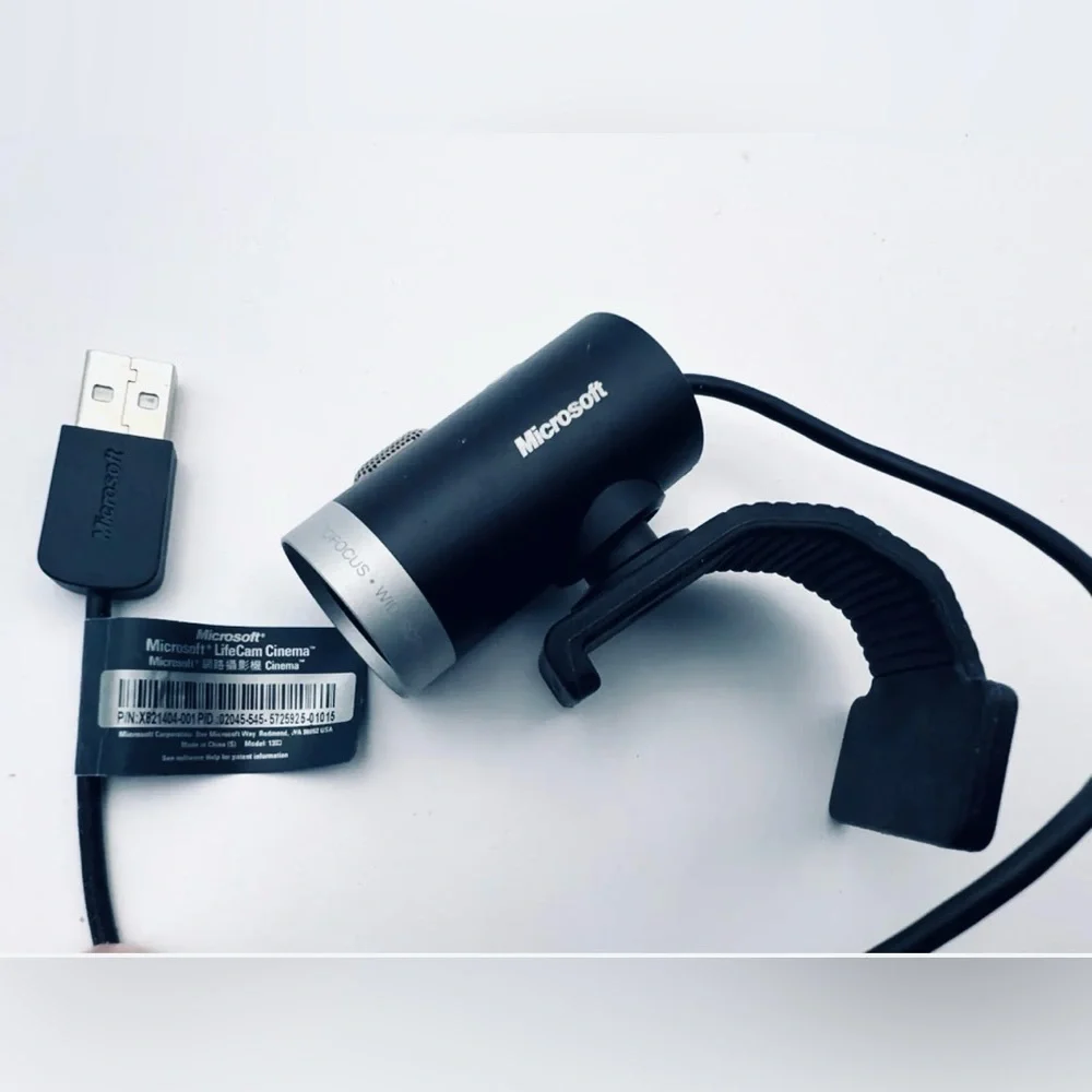 Microsoft LifeCam Cinema 1393 HD Black 720p Webcam Computer With Microphone